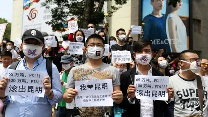 Zeci de persoane arestate la Beijing după un protest