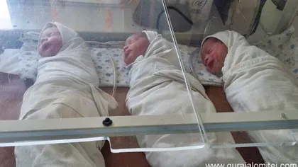 Tripleţi născuţi la Maternitatea din Slobozia, pe cale naturală