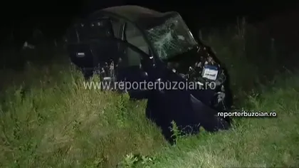 Accident cumplit pe o şosea din Buzău. O familie întreagă a fost rănită VIDEO