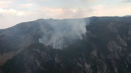 Ploaia a stins incendiul din Parcul Naţional Domogled - Valea Cernei