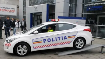 Accident în Giurgiu: O maşină de poliţie a intrat în coliziune cu un autoturism. Doi poliţişti sunt grav răniţi