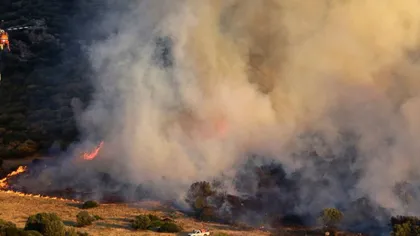Incendiu la sud de Atena: Pompieri răniţi, case şi maşini avariate