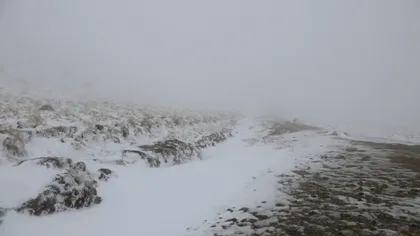 Zăpadă de jumătate de metru şi viscol în Munţii Bucegi VIDEO
