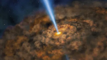 O gaură neagră de 100.000 de ori mai mare decât Soarele a fost descoperită în centrul Căii Lactee