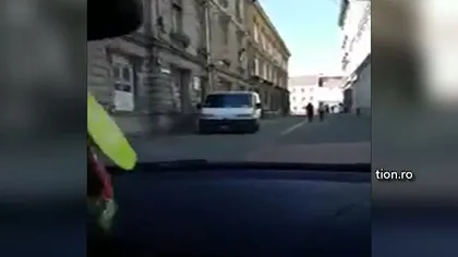 Imagini şocante în Timişoara. Cursă nebună în zona pietonală a oraşului VIDEO