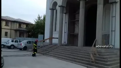 Incendiu la Catedrala Ortodoxă din Focşani VIDEO