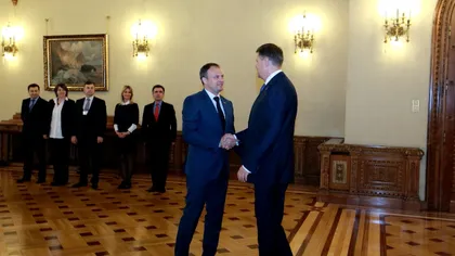 Klaus Iohannis îl primeşte joi pe preşedintele Parlamentului Republicii Moldova