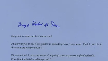 Mesajul Regelui Mihai după anunţul morţii mamei Principelui Radu: 