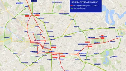 Restricţii de trafic sâmbătă şi duminică în Capitală, pentru Maratonul Internaţional Bucureşti