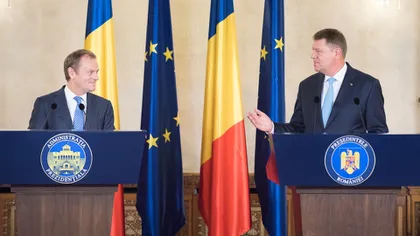 Donald Tusk, preşedintele Consiliului European, felicită România cu ocazia preluării preşedinţiei Consiliului UE