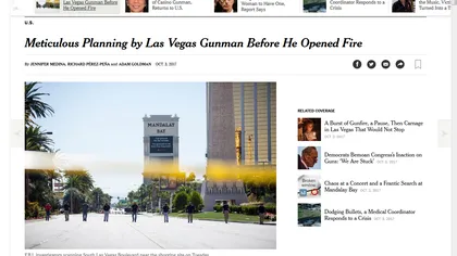 Criminalul din Las Vegas a folosit camere de supravehere în interiorul şi exteriorul camerei sale din hotel