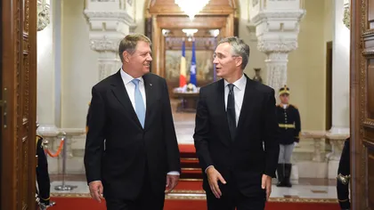 Jens Stoltenberg, secretarul general al NATO, primit de preşedintele Klaus Iohannis la Cotroceni. 