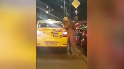 Scene violente în Capitală. Client nervos, scandal în plină stradă cu un taximetrist