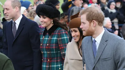 Prinţul Harry şi Meghan Markle au participat, alături de familia regală britanică, la slujba de Crăciun