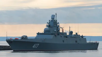 Vas militar rusesc escortat în apropierea apelor Marii Britanii
