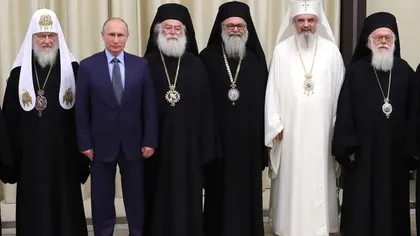 Patriarhul Daniel, fotografie de grup cu Vladimir Putin