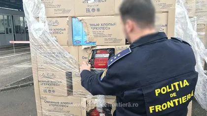 Zeci de mii de pachete de ţigări de contrabandă în valoare de circa 600.000 lei, confiscate de poliţiştii de frontieră