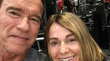 Nadia Comăneci se antrenează la sală cu Arnold Schwarzenegger VIDEO