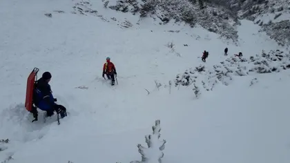 Căutările tânărului DISPĂRUT în urma avalanşei din Bucegi, sistate până luni
