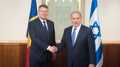 Klaus Iohannis a discutat cu premierul israelian Netanyahu despre o eventuală mutare a Ambasadei României la Ierusalim