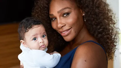 Serena Williams şi fiica sa, pe coperta revistei Vogue. Micuţa Olympia este vedeta lunii februarie FOTO