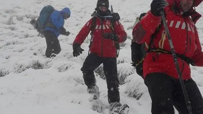 Operaţiune de salvare în Masivul Bucegi. Cinci turişti au fost surprinşi de viscol pe munte