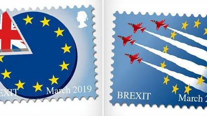 Boris Johnson susţine campania pentru emiterea de timbre poştale dedicate ieşirii Marii Britanii din UE