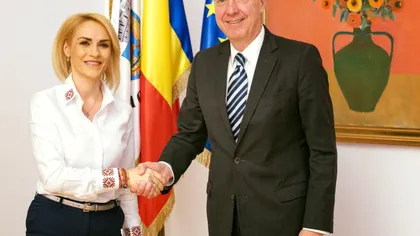 Gabriela Firea, primarul Capitalei, s-a întâlnit cu Hans Klemm, ambasadorul SUA