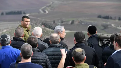 Benjamin Netanyahu vizitează Înălţimile Golan, aproape de frontiera siriană, şi avertizează inamicii Israelului