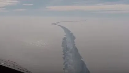 Primele imagini cu icebergul de 26 de ori mai mare decât Bucureştiul, desprins din Antarctica VIDEO