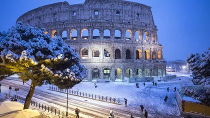 MAE român, atenţionare de călătorie în Italia: Cod de  ninsoare, vânt şi temperaturi scăzute