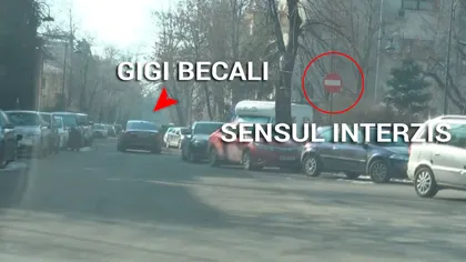 Gigi Becali a încălcat regulile de circulaţie ca să ajungă mai repede la palat FOTO