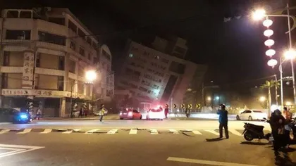 Cutremur puternic în Taiwan. Clădiri prăbuşite, peste 100 de oameni prinşi sub dărâmături. Cel puţin 4 morţi şi 225 de răniţi
