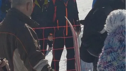 Klaus Iohannis, surprins la schi în Munţii Şureanu