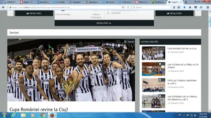Universitatea Cluj a câştigat Cupa României la baschet masculin. Este al treilea an consecutiv când ia trofeul