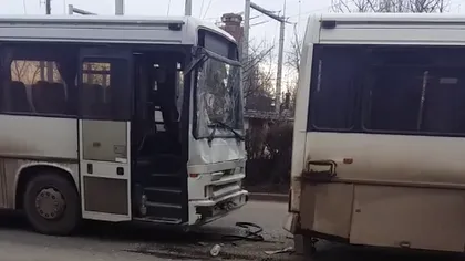 Accident grav în Satu Mare. Trei autobuze au fost implicate