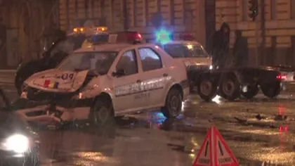 Accident provocat de doi poliţişti, în Timişoara