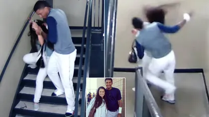 Imagini şocante: Şi-a făcut soţia KO la stadion şi a scăpat doar cu o amendă VIDEO