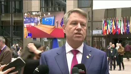 Klaus Iohannis, la Bruxelles: Migraţia trebuie să fie controlată