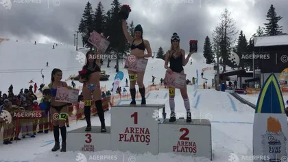 MISS BIKINI PĂLTINIŞ 2018. O clujeancă a câştigat concursul pe zăpadă pentru al doilea an consecutiv FOTO