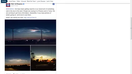 Un nor ciudat a plutit pe cer deasupra Arizonei. Imaginile sunt fascinante GALERIE FOTO VIDEO