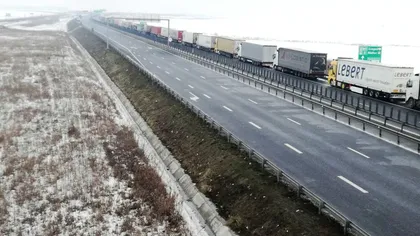 Haos în vămi: Coloane mari de camioane s-au format la toate punctele de trecere a frontierei în Ungaria