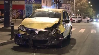 Accident între un taxi şi un UBER, în Capitală