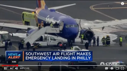 Salvare miraculoasă într-un avion al cărui motor a explodat în aer. Un pasager a murit FOTO VIDEO