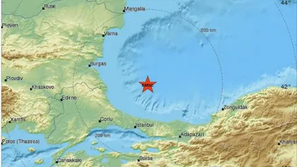 Cutremur în Marea Neagră: magnitudinea 3,2. Seismul, la o adâncime de 16 kilometri