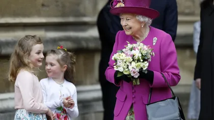 Regina Elisabeta a II-a a asistat la slujba de Paşte la Capela St George Windsor, unde se vor căsători Harry şi Meghan