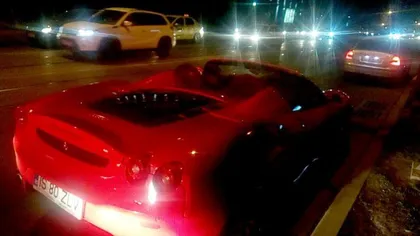 Un şmecher cu Ferrari s-a alergat cu poliţiştii o noapte întreagă pe străzile din Iaşi VIDEO