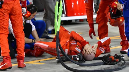 S-a descoperit cauza accidentului de la boxele Ferrari în Bahrain VIDEO