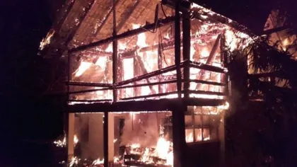 Cabana bărbatului care a omorât un tânăr în Sebeş, incendiată la câteva ore după producerea crimei