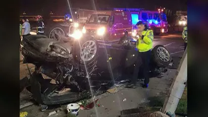 Şofer căutat după ce a provocat un grav accident pe Şoseaua de centură a Capitalei şi a fugit